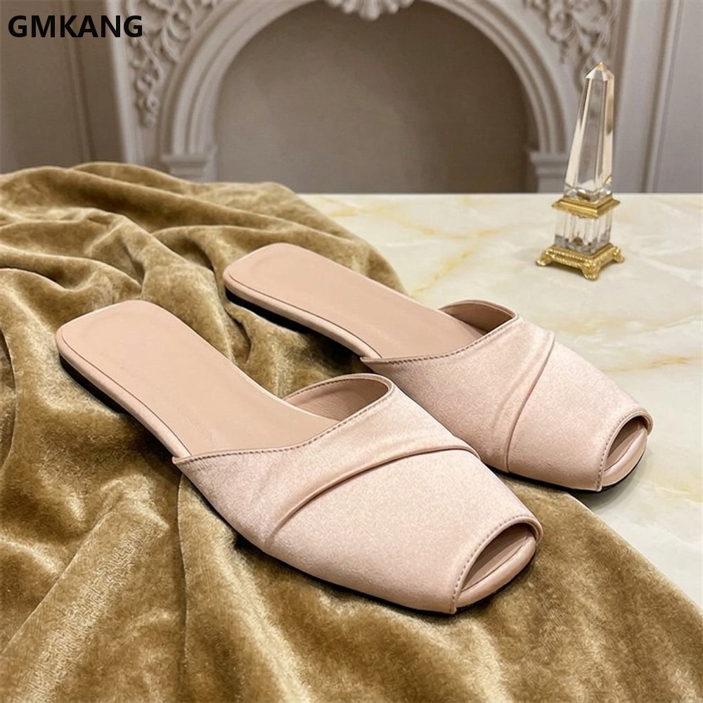 Slip Dress Satin - GMKANG Women Satin Square Toe Flat