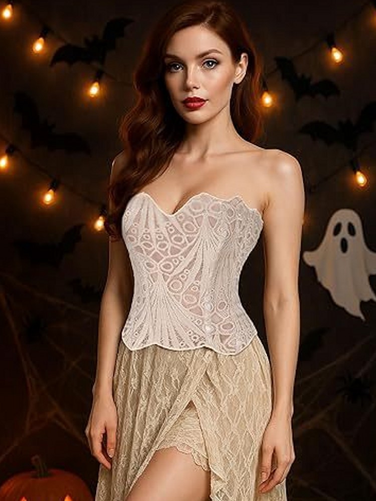 Lace Female Corset Top Women C - Cami Top Lace 评论和价格