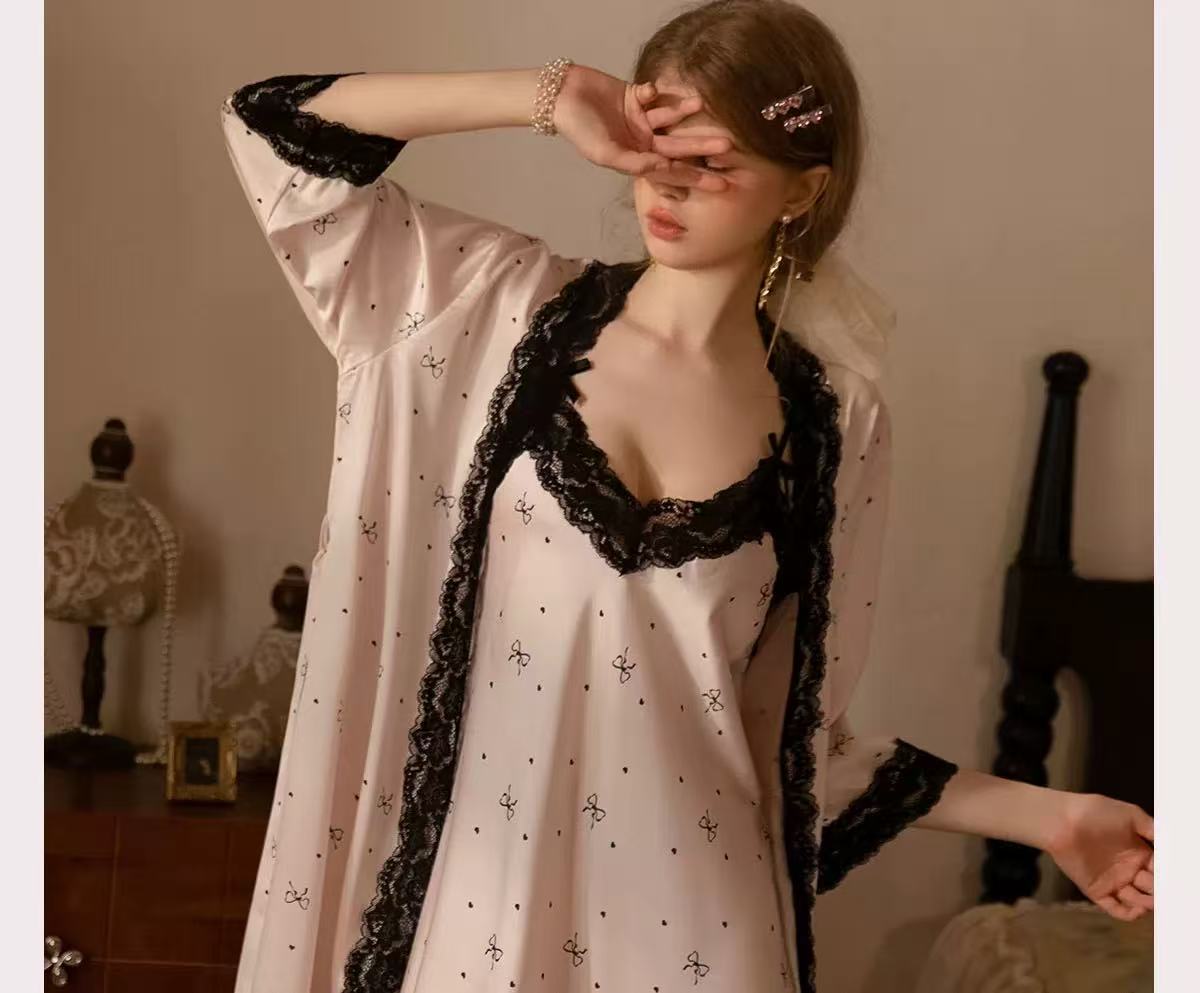 Sexy Summer Sleepwear for Wome - Robe Silk Women 评论和价格