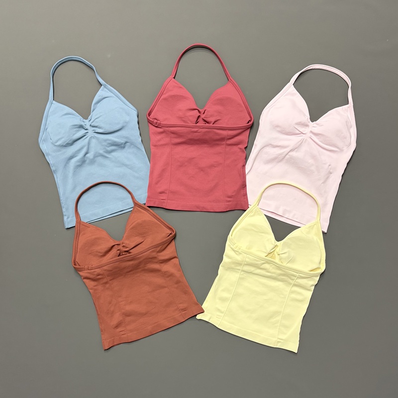Gym Women Sports Tank Top Seam - Sports Bra High Impact 评论和价格