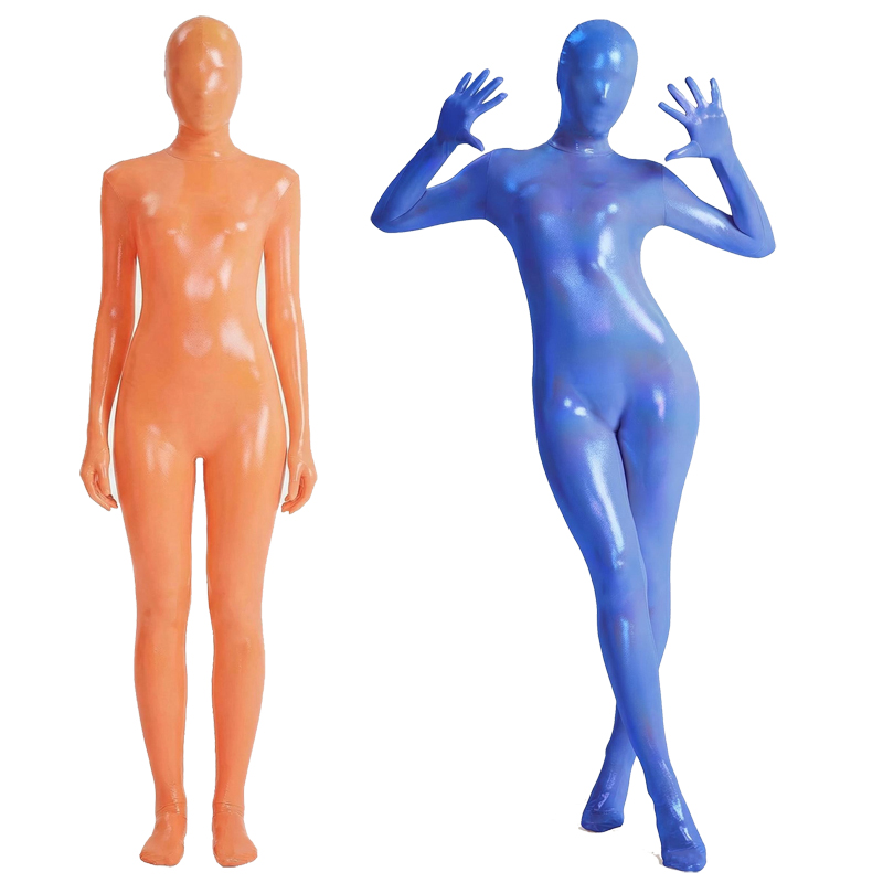 Women Shiny Gradient Zentai Bo - Shapewear Bodysuit Firm 评论和价格