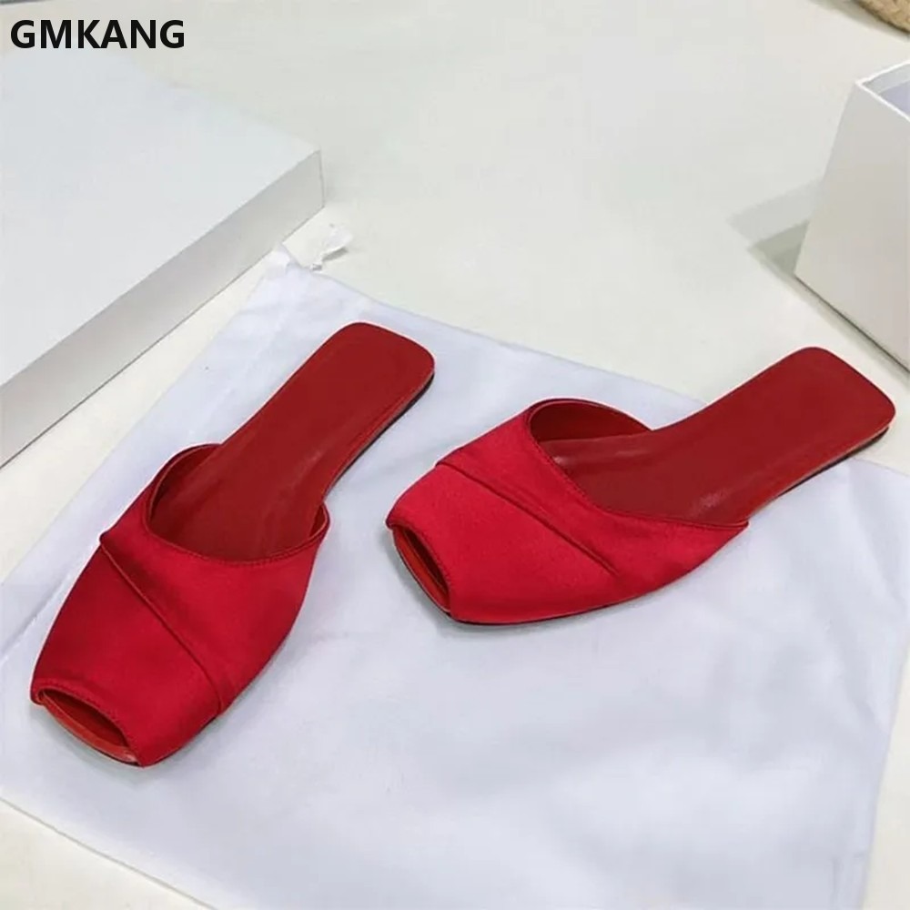 GMKANG Women Satin Square Toe  - Slip Dress Satin 评论和价格