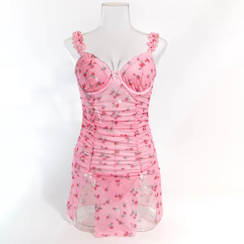 Bikini lingerie printed Valent - Thong Bikini Women 评论和价格