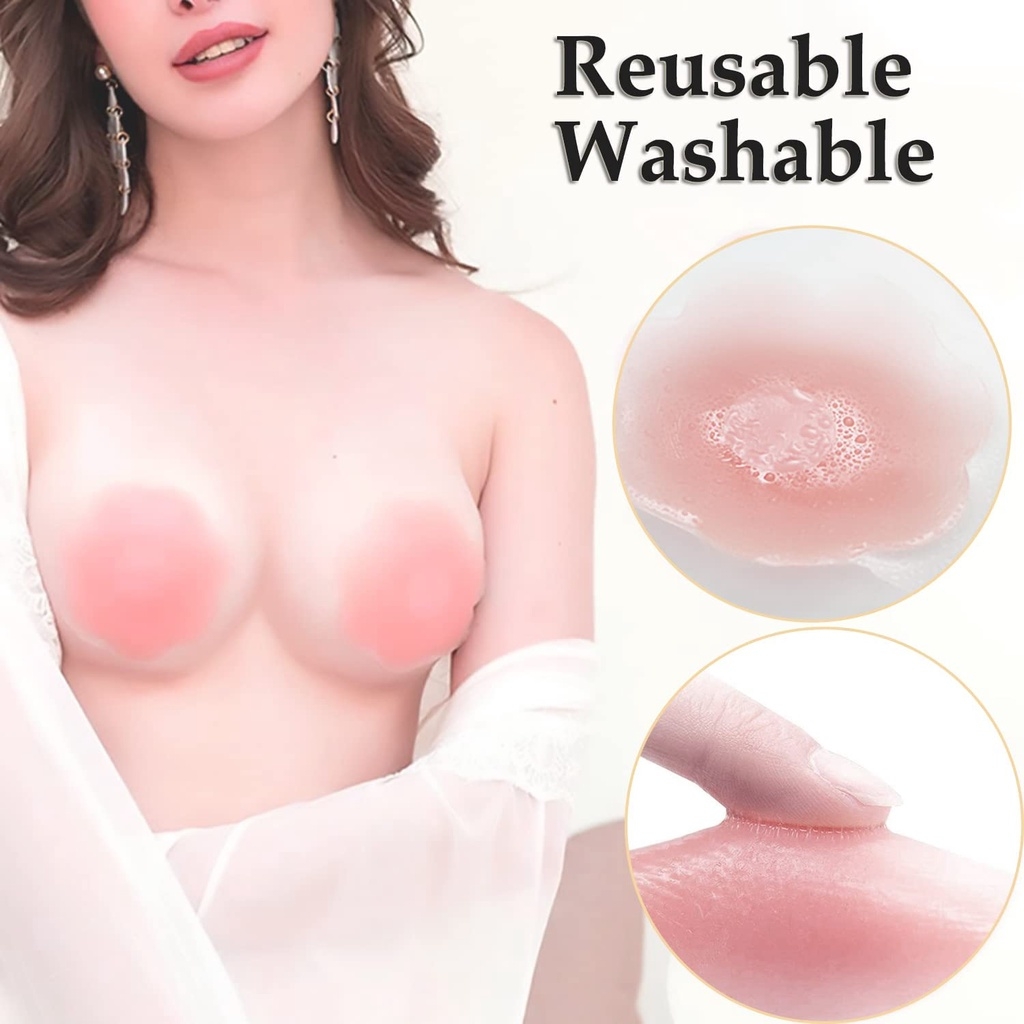 6/12PCS Invisible Self Adhesiv - Nipple Cover Pasties 评论和价格