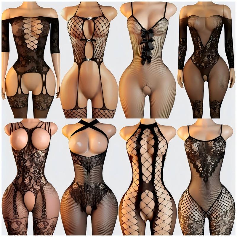 Sexy Lingerie Set for Women Er - Bodystocking Fishnet 评论和价格