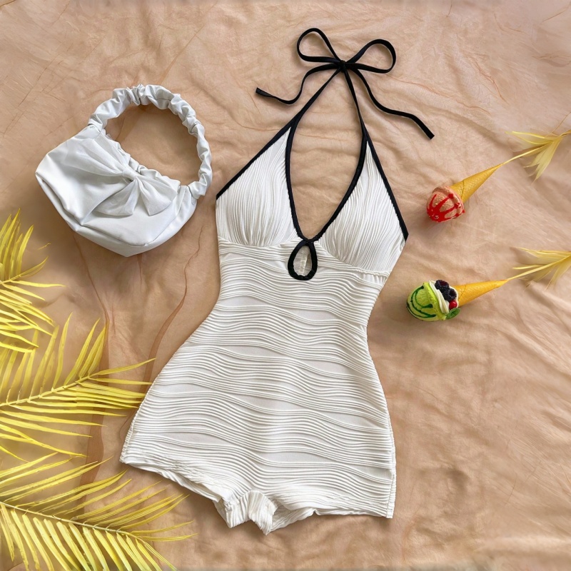 Sheer Halter Neck Bodysuit | W - Shapewear Bodysuit Firm 评论和价格