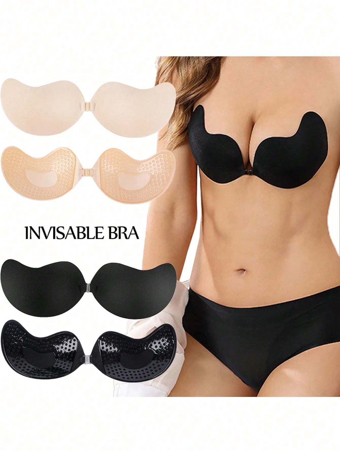 2-pack Women's Self-Adhesive I - Push Up Bra Padded 评论和价格