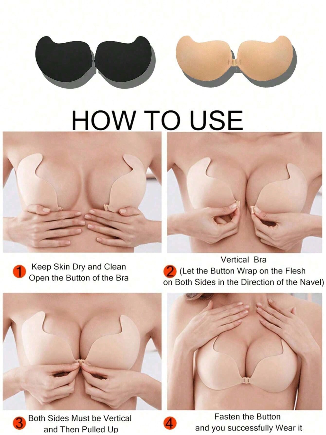 2-pack Women's Self-Adhesive I - Push Up Bra Padded 评论和价格