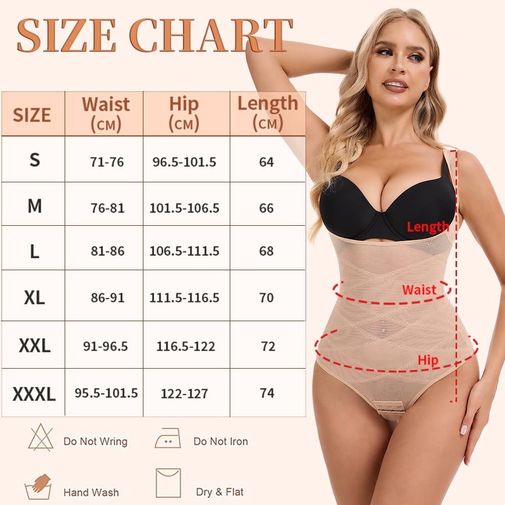 Mesh Thongs Bodysuit Shapewear - Shapewear Bodysuit Firm 评论和价格