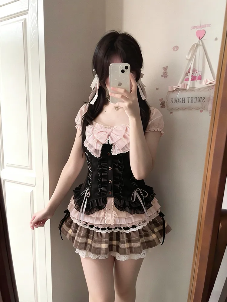 Japanese Sweet Three Piece Set - Cami Top Lace 评论和价格